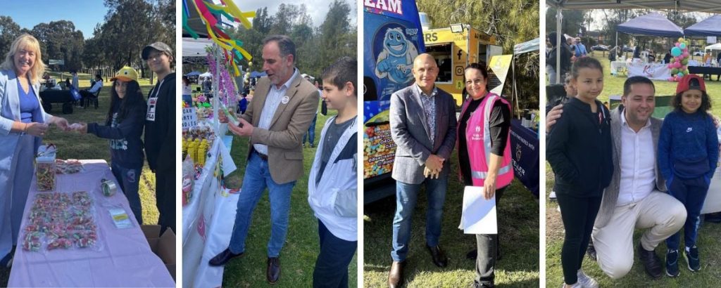 Kylie Wilkinson Member for East Hills, The Hon Jihad Dib, Wally Mehanna CEO of the Canterbury Bankstown Chamber of Commerce with Monica Catalinac founding partner of Kids in Business and Bilal El Hayek Mayor of Canterbury Bankstown